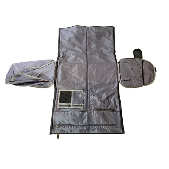 NEW Modoker Gray Convertible Garment Bag Multi-Compartments Travel Organizer - Picture 3 of 13